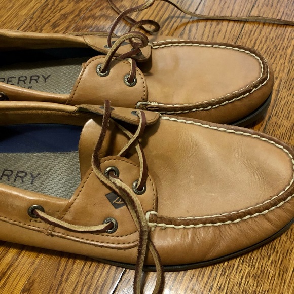 Sperry Top-Sider Tan Boat Shoes - Picture 3 of 5